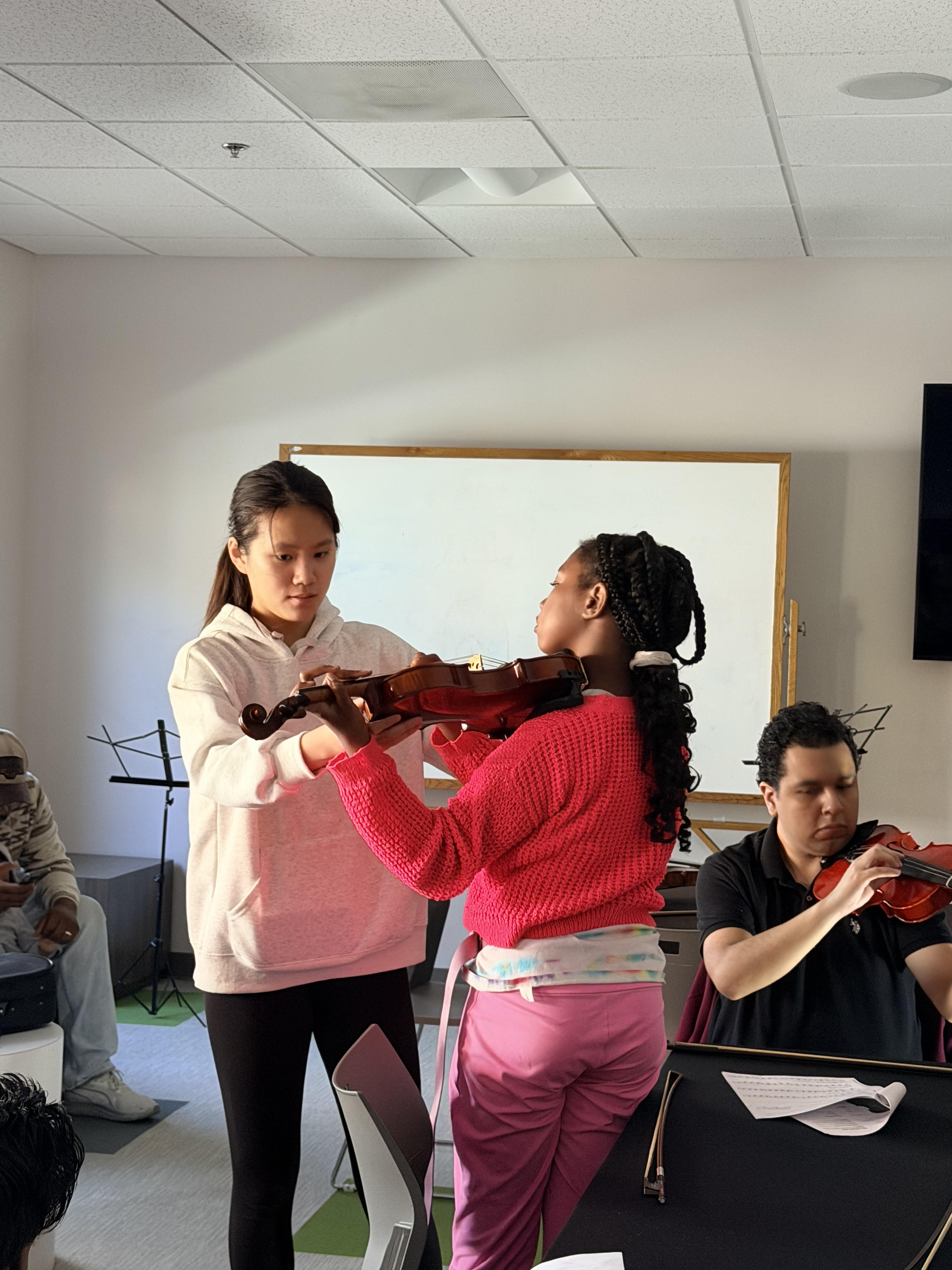 Music No Boundaries founder and student musician